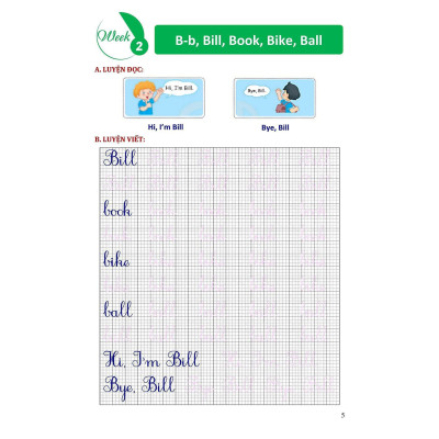 Sách Màu - Phiếu Bài Tập Cuối Tuần Tiếng Anh Lớp 1 - Biên Soạn Theo Chương Trình Mới - Khang Việt Book