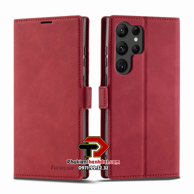 Bao da dành cho SamSung Galaxy S23 Ultra 5G, S24 Ultra 5G chính hãng Forwenw dạng ví, có ngăn cài thẻ ATM - Hàng chính hãng