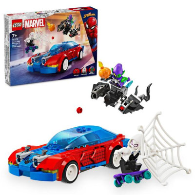 Đồ Chơi Lắp Ráp Mô Hình Siêu Xe Của Người Nhện - Spider-Man Race Car & Venom Green Goblin - Lego Superheroes 76279 (227 Mảnh Ghép)