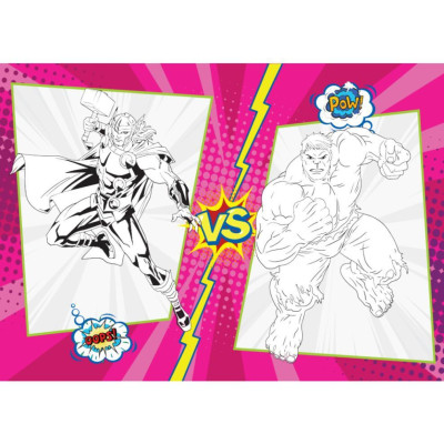 Sách Tô Màu - Super Heroes Siêu Anh Hùng - Tập 3 - Rèn Luyện IQ EQ CQ - Tặng Kèm 18 Stickers - Việt Thư