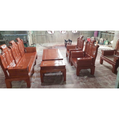 Bàn ghế tiếp khách gỗ sồi Mỹ