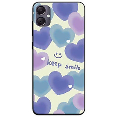Ốp lưng cho Samsung A04 - Samsung A05 - Samsung A04s - Samsung A05s - Keep Smile Tím Xanh - Hàng Chính Hãng
