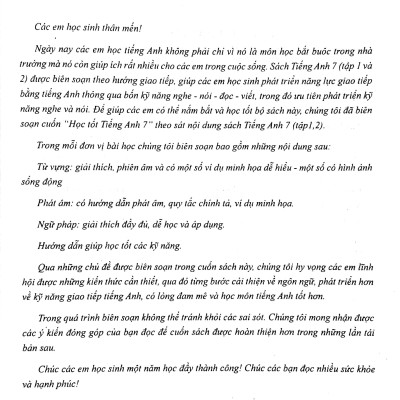 Học Tốt Tiếng Anh Lớp 7