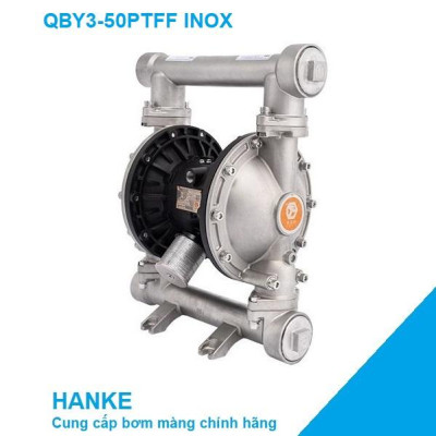 Máy bơm màng khí nén thân Inox 304, QBY3-50PTFF