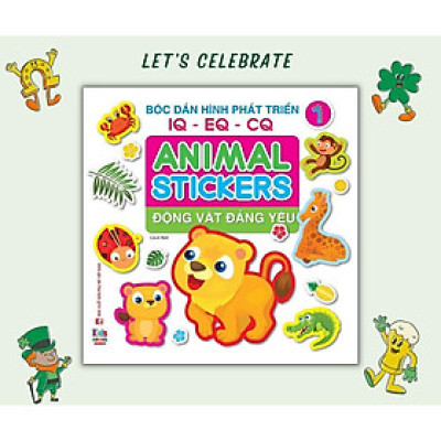 Sách - Bóc Dán Hình Động Vật Đáng Yêu - Animal Stickers - Tập 1 - Việt Thư