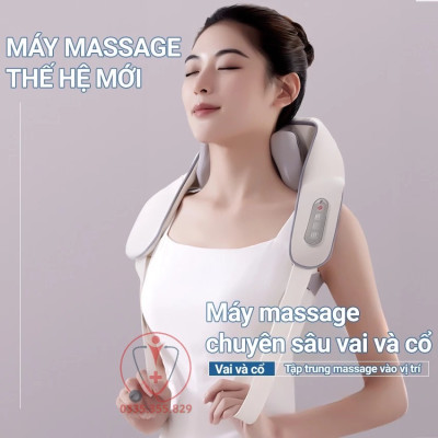 ￼Máy Massage Cổ Vai Gáy MISUMA 6D, Kỹ Thuật Massage Trị Liệu Số 8, Cải Thiện Sức Khỏe Dành Cho Văn Phòng-Người Cao Tuổi