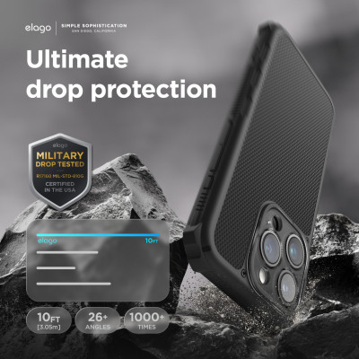 Ốp Lưng Cho iPhone 15 ProMax/ iPhone 15 Pro ELAGO Magnetic Armor Case_ Hàng chính hãng