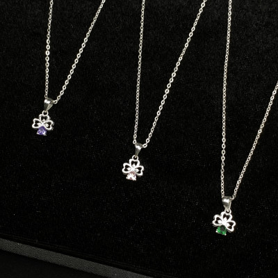 Dây Chuyền Bạc Nữ Cỏ 4 Lá May Mắn Bạc Hiểu Minh DMD561