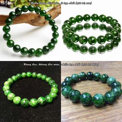 Vòng tay Diopside 8mm 6A VIP hợp mệnh Hỏa, Mộc