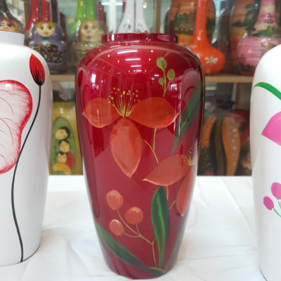 Bình lu cao Sơn Mài Cao Cấp Thanh Bình Lê size 25x13 cm Cắm Hoa, Trang Trí Kệ, Bàn Làm Việc, Quà Tặng