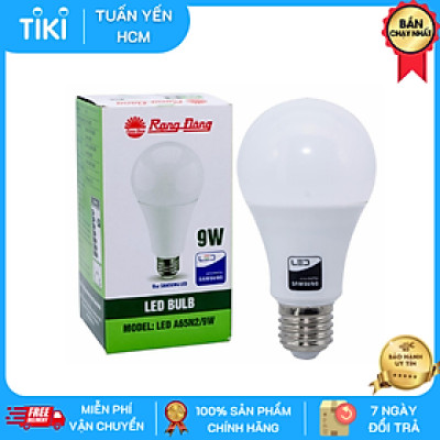 Combo 6 Bóng đèn led tròn 9W Rạng Đông, Model LED BULB LED A60N1/9w 