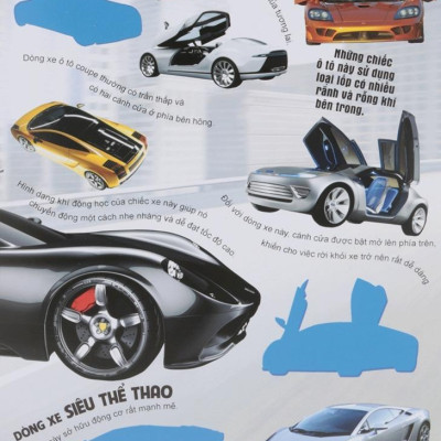 Sách - Hình Dán Sống Động Các Loại Xe Ô Tô Và Mô Tô - Hơn 36 Hình Dán Cùng Với 94 Mẫu Xe Ô Tô, Mô Tô Các Loại