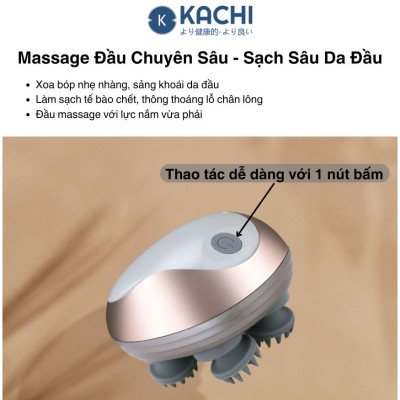 Máy Massage Đầu Không Dây Kachi MK399 - Hàng chính hãng