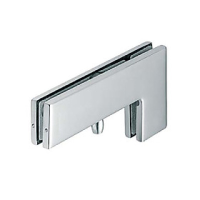 Kẹp kính chữ L Hafele, inox bóng - 981.00.663