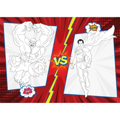 Sách Tô Màu - Super Heroes Siêu Anh Hùng - Tập 3 - Rèn Luyện IQ EQ CQ - Tặng Kèm 18 Stickers - Việt Thư