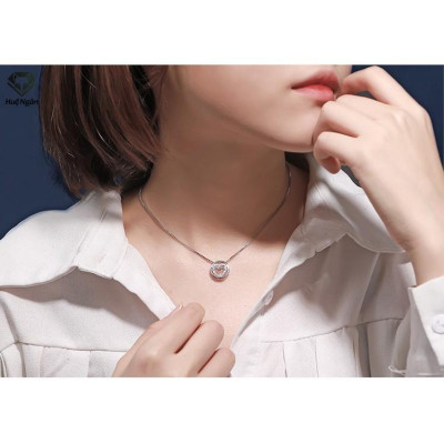 Dây chuyền bạc Ý 925 Huệ Ngân - I Love Mommy PP1467