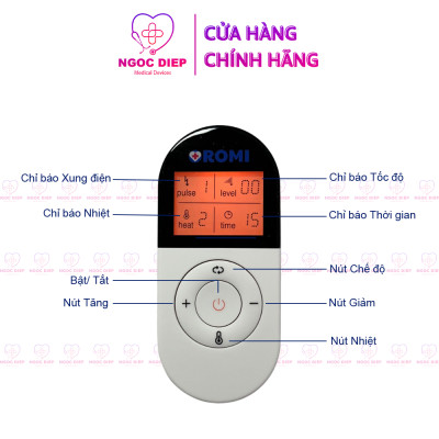 Máy massage cổ vai gáy OROMI OMI-B19 thế hệ mới cho người làm văn phòng sử dụng sóng EMS, có điều khiển