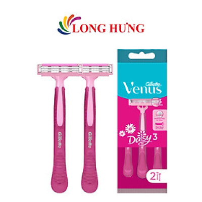 Dao cạo Gillette Venus Daisy 3 (2 cây) - Hàng chính hãng