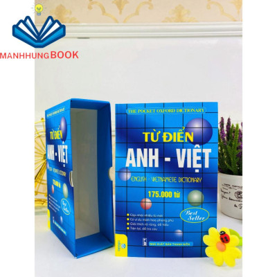 Sách - Từ điển Anh - Việt 175.000 từ ( hộp xanh ).