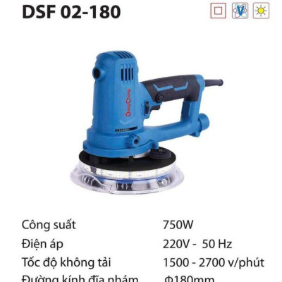 MÁY CHÀ NHÁM TƯỜNG 180MM 750W DONGCHENG DSF02-180- HÀNG CHÍNH HÃNG