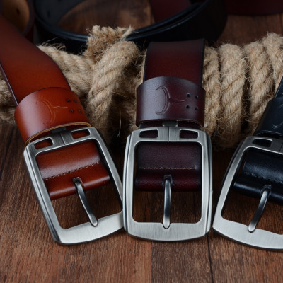 Thắt Lưng Da Bò Chính hãng COWATHER XF001 Nâu Vàng