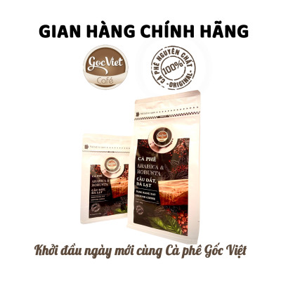 Cà phê Arabica và Robustar cầu đất, đà lạt- 100% cà phê nguyên chất dạng rang xay 500g