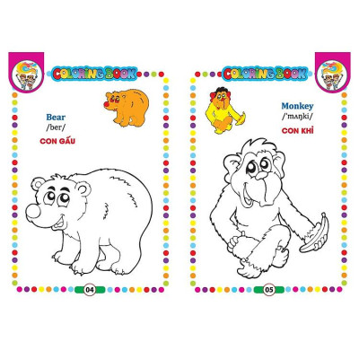 Bé Tập Tô Màu (Song Ngữ Anh - Việt)