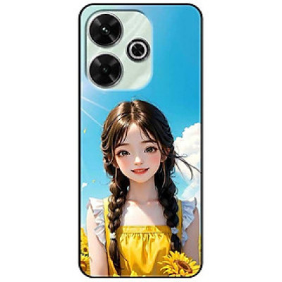 Ốp lưng cho Xiaomi Redmi 9T - Redmi 13 4G - 13C - Redmi Note 13 4G - 13 Pro 4G - 13 Pro 5G - Mỹ Nữ Hoa Hướng Dương - Hàng Chính Hãng