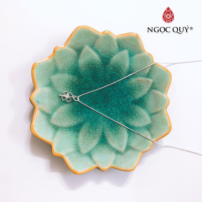 Dây chuyền bạc mặt cỏ 4 lá - Ngọc Quý Gemstones