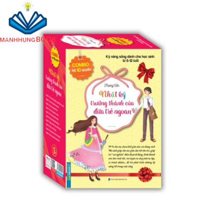 Sách - Combo bộ 10 cuốn nhật ký trưởng thành của đứa trẻ ngoan(tặng từ điển tiếng việt dành cho hs)