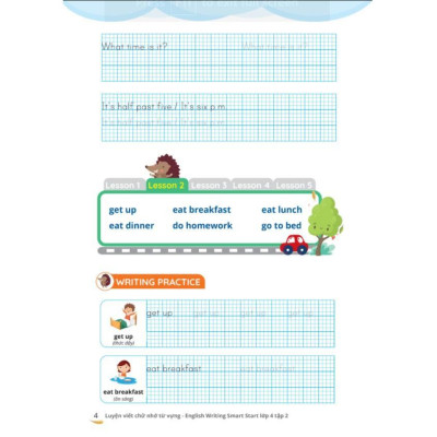 Sách - Luyện Viết Chữ Nhớ Từ Vựng - English Writing Smart Start Lớp 4 - Tập 2 - Megabook
