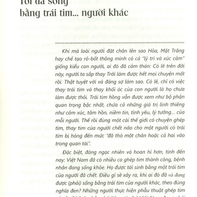 Tôi Đã Sống Bằng Trái Tim Người Khác