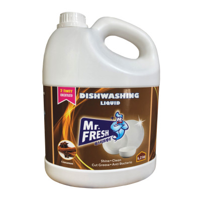 Combo 2 can Nước rửa bát đậm đặc Mr.fresh hương quế 4200ml