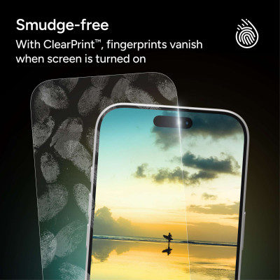 Kính Cường Lực ZAGG cho iphone 17 Series Trong Suốt Plus Edge/ Chống Nhìn Trộm Elite Edge Privacy kèm khung trợ dán_ Hàng chính hãng