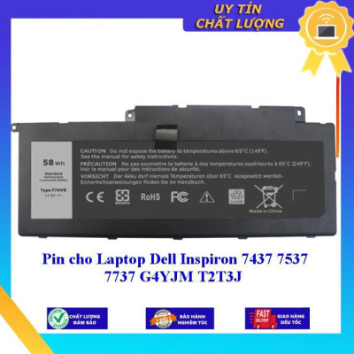 Pin cho Laptop Dell Inspiron 7437 7537 7737 G4YJM T2T3J - Hàng Nhập Khẩu New Seal