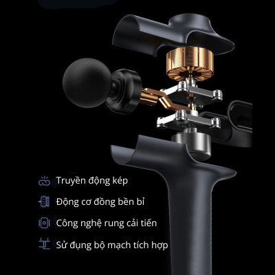 Máy massage cầm tay Kachi MK377 với 9 cấp độ rung - hàng chính hãng