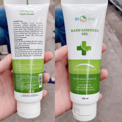 COMBO 3 TUÝP GEL RỬA TAY SẠCH KHUẨN DƯỠNG ẨM BIOCOS HAND SANITIZER GEL (120ML*3)