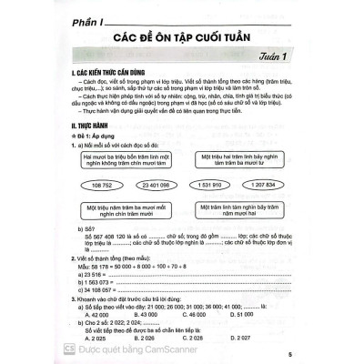 Giúp em học giỏi Toán lớp 5 và vở ôn tập cuối tuần trải nghiệm giải quyết vấn đề (Dùng chung cho các bộ SGK) - HA