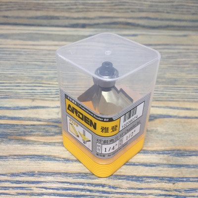 Mũi phay, mũi soi, mũi cắt vát cạnh 45 độ ổ bi 1/4"x1/2" (12.7mm) ARDEN