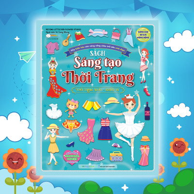 Sách Sáng tạo thời trang: Thời trang nhảy - khiêu vũ (Hơn 100 stickers)