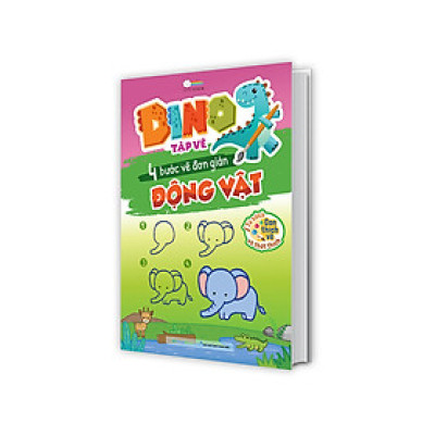 DINO tập vẽ - 4 bước vẽ đơn giản Động Vật
