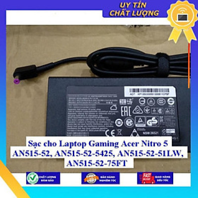 Sạc cho Laptop Gaming Acer Nitro 5 AN515-52 AN515-52-5425 AN515-52-51LW AN515-52-75FT - Hàng Nhập Khẩu New Seal