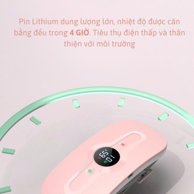 Máy Massage Làm Ấm Bụng, Đai Đeo Giảm Đau Bụng Kinh Nguyệt, Làm Ấm Tử Cung Cho Phụ Nữ Đến Kì 6 CHẾ ĐỘ