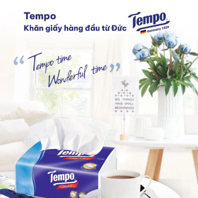 Combo 2 Lốc Khăn Giấy Gói Rút Tempo Hương Đào (Lốc 4 Gói)