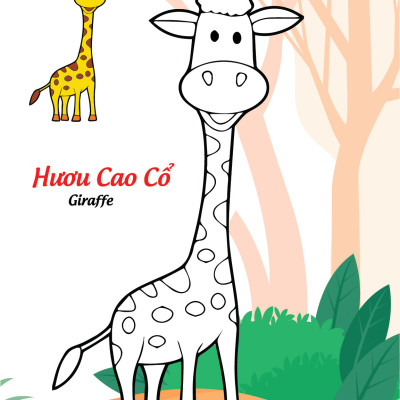 Sách - Bé tô màu và học tiếng anh theo chủ đề - Động vật hoang dã