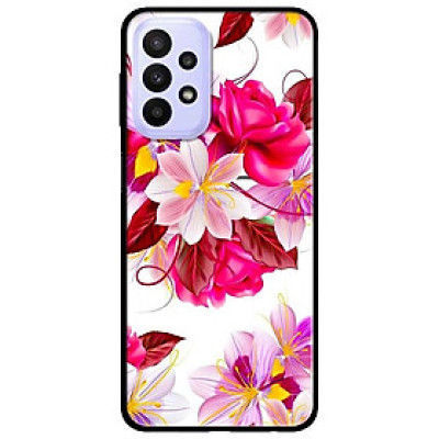 Ốp lưng dành cho Samsung A23 4G - A53 5G - A73 mẫu Hoa Hồng Nền Trắng