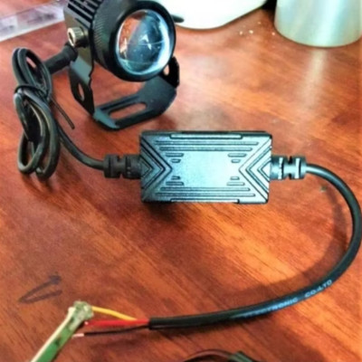 1 ĐÈN TRỢ SÁNG BI CẦU XP60 MINI SIÊU SÁNG LẮP XE MÁY ÔTÔ