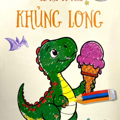 Sách - Bé Tập Tô Màu - Khủng Long