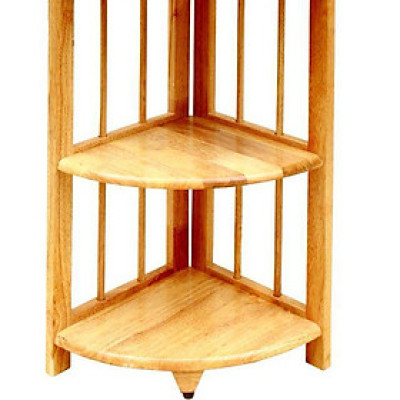 Kệ góc 3 tầng làm bằng gỗ tự nhiên