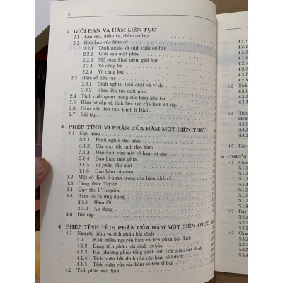 Sách - Giáo trình giải tích thực một biến